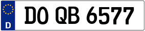 Trailer License Plate